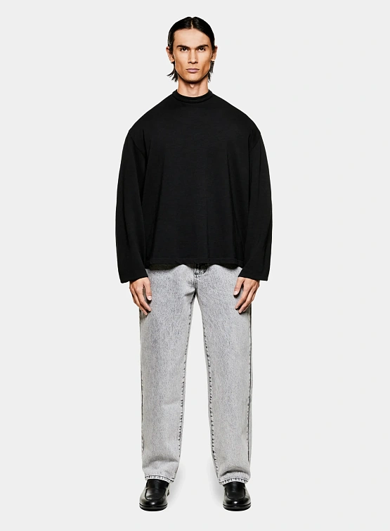 Лонгслив MKI MIYUKI ZOKU 220 Gsm Slub Black