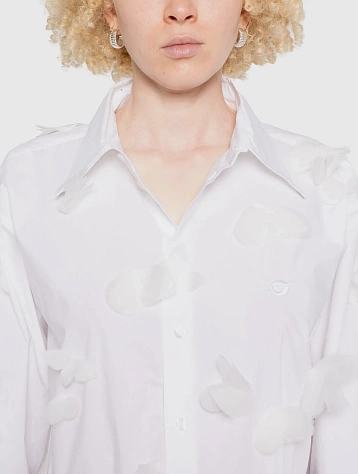 Женская блузка Coperni Organza Butterfly White