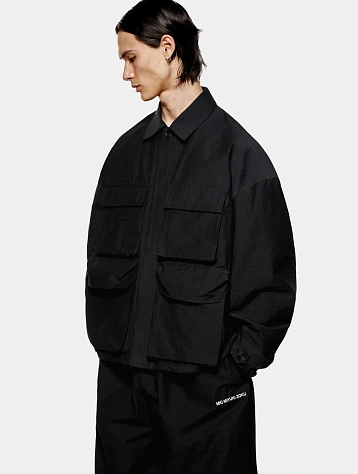 Ветровка MKI MIYUKI ZOKU Washed Cotton Nylon Box Black