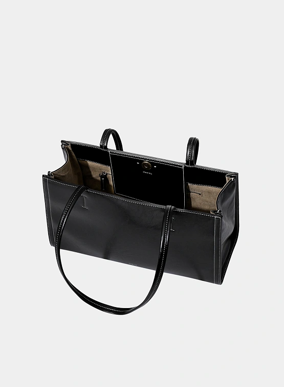 Женская сумка STAND OIL Oblong Bag Stitch Black