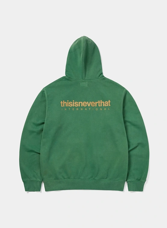 Зип-худи thisisneverthat INTL. Logo Zip Up Deep Green