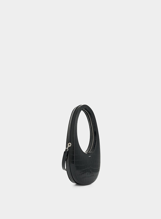 Сумка Coperni Croco Crossbody Swipe Bag Black