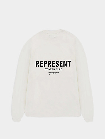 Лонгслив Represent Clo Owners Club LS T-Shirt Flat White