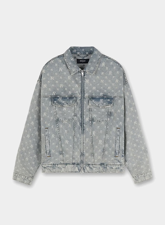 Куртка Represent Clo Monogram Denim Jacket Stone Wash