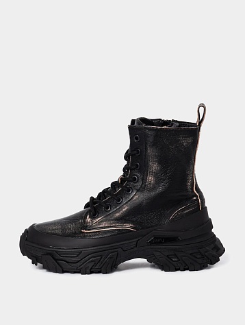 Женские ботинки JUUN.J Grunge Leather High Top Sneakers Black