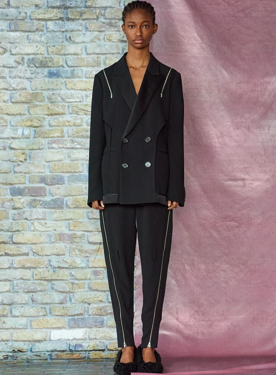 Женский пиджак UNDERCOVER Blend Inside-Out Satin Black