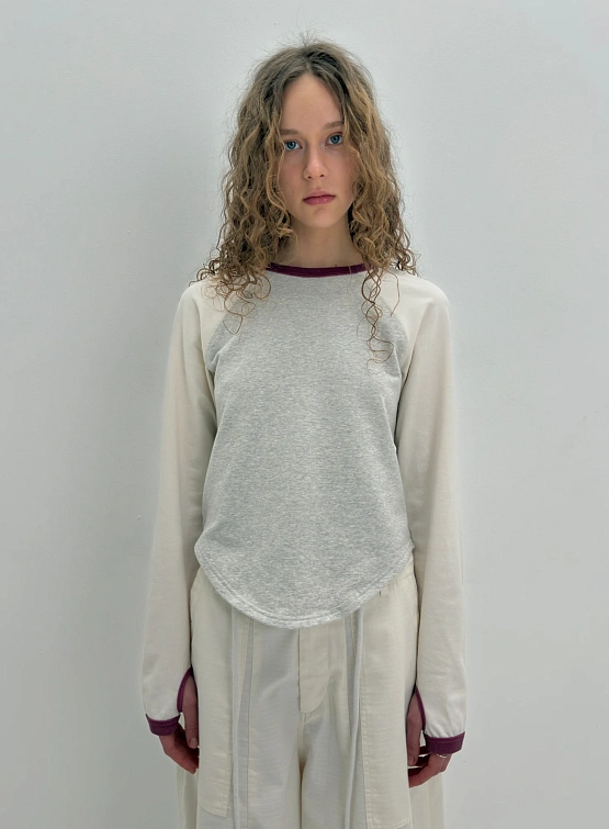 Лонгслив STUDIO SLOW X SINIY VSADNIK EXCLUSIVE Bunny Raglan L/S Tee