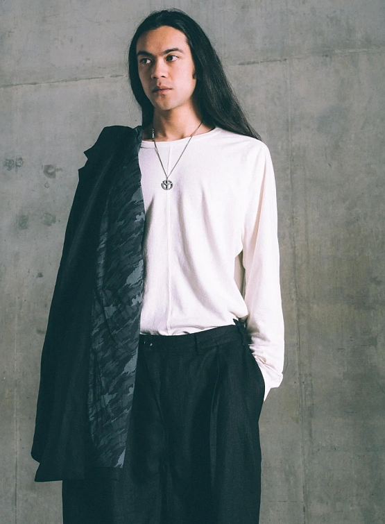 Лонгслив MAHARISHI 5245 Hemp Cross Oversized White