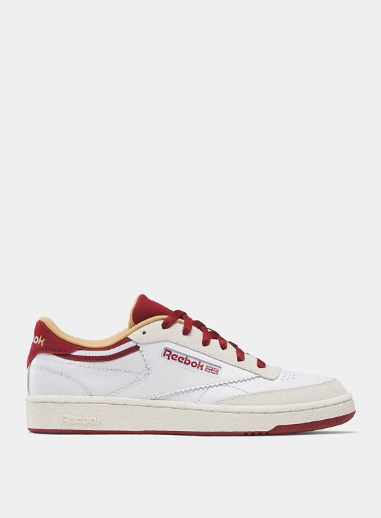 Кеды Reebok Club C 85 White/Burgundy