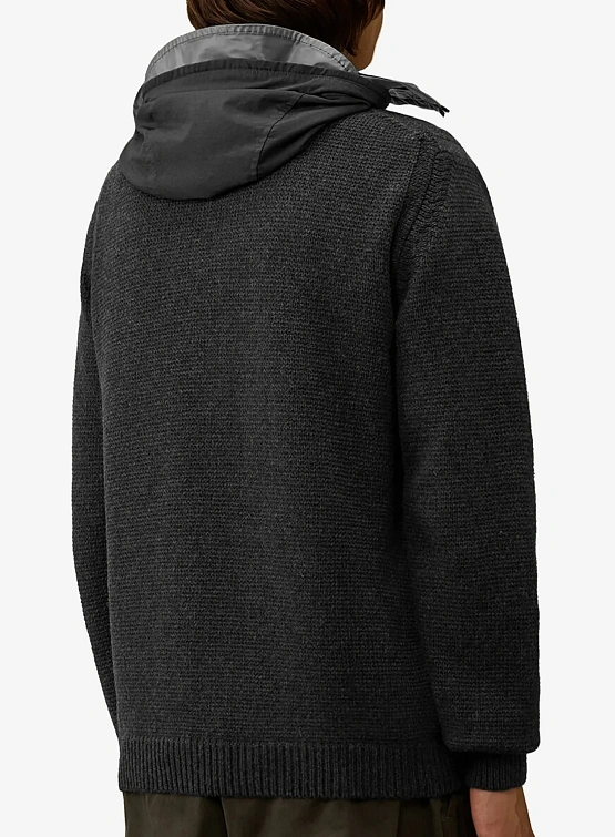 Кардиган C.P. Company Lambswool Mixed Explorer Dark Shadow