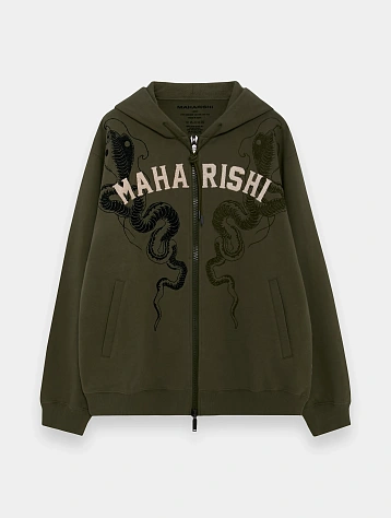 Зип-худи MAHARISHI 6011 Cobra Zipped Hooded Sweat Olive