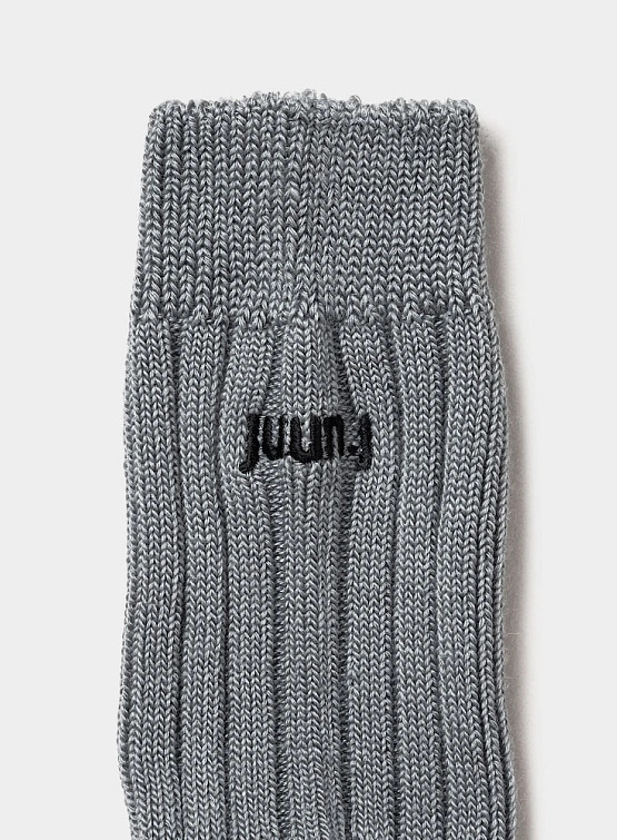 Носки JUUN.J Logo Wool Crew Socks Grey