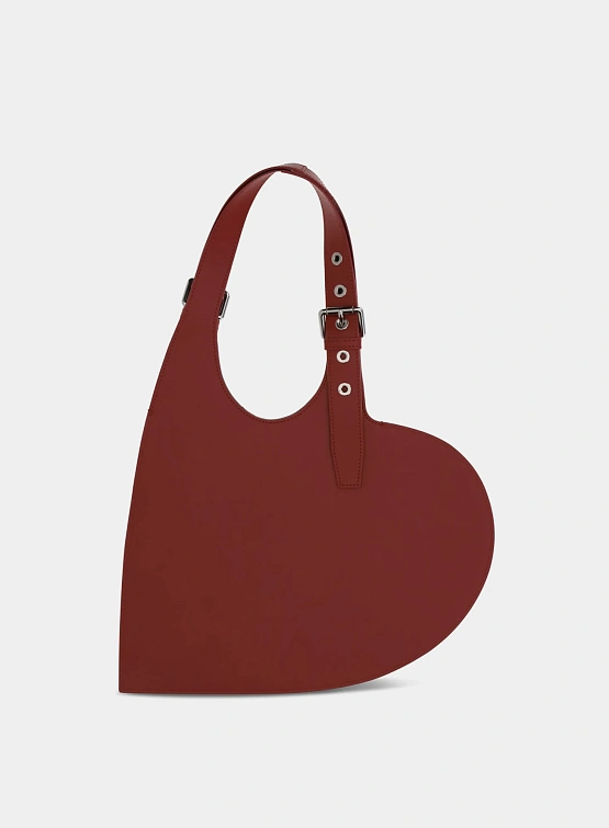 Сумка Coperni Belt Heart Tote Red