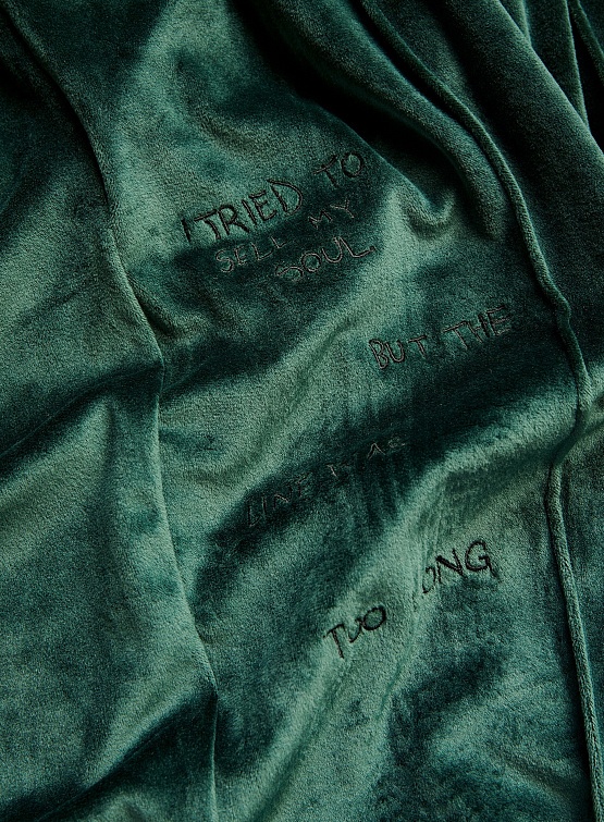 Брюки Jungles Jungles I Tried Velour Pant Green