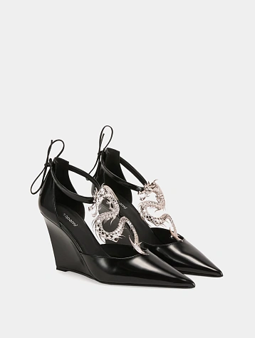 Женские туфли Coperni Dragon Wedge Pump Black