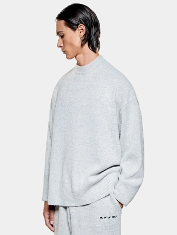 Свитшот MKI MIYUKI ZOKU Mohair Blend Knit Light Grey