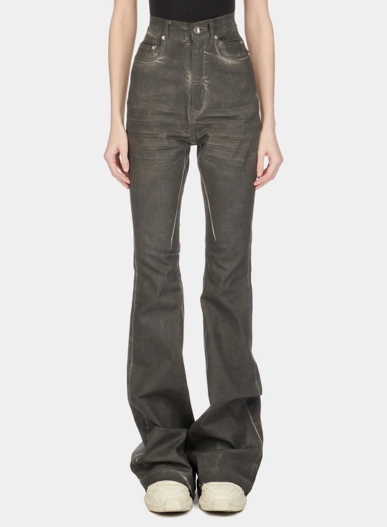 Женcкие джинсы RICK OWENS DRKSHDW Bolan Bootcut Dark Dust