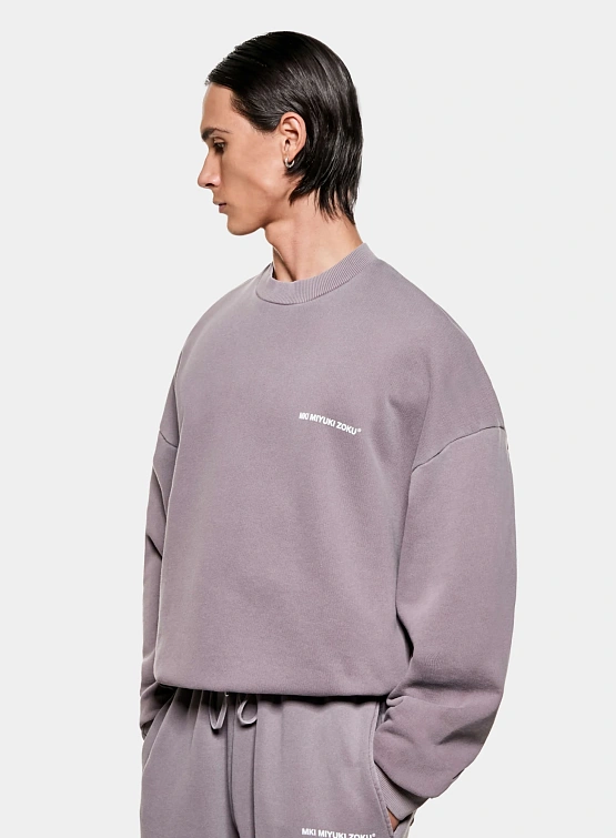 Свитшот MKI MIYUKI ZOKU Uniform Pigment Raisin