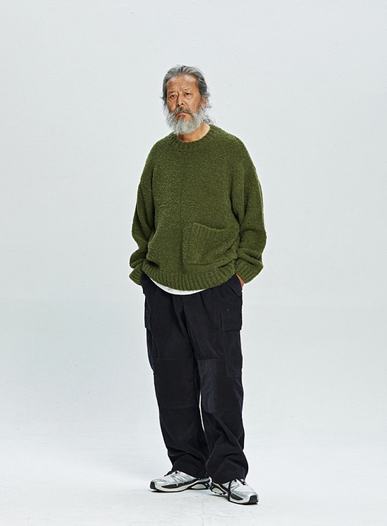 Свитер FrizmWORKS Alpaca Boucle Knit Olive
