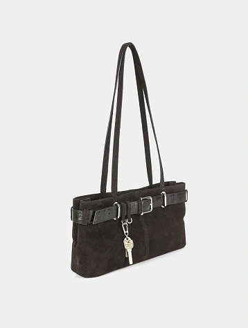 Сумка OSOI Shoulder Brocle Suede Mocha Combi