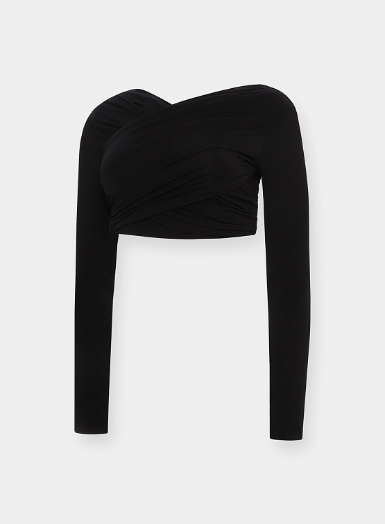 Женский топ Han Kjøbenhavn Cropped Long Sleeve Top Black