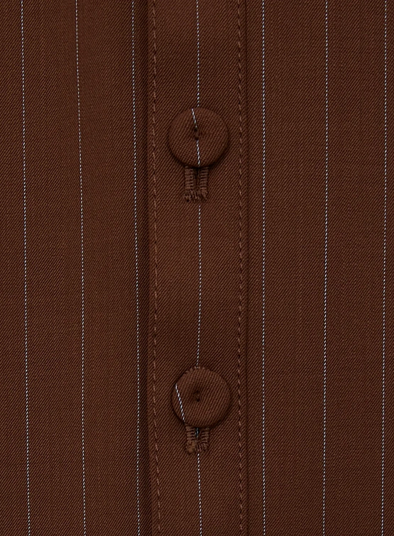 Женская юбка Jean Paul Gaultier Tailoring Pinstriped Brown/Light Blue