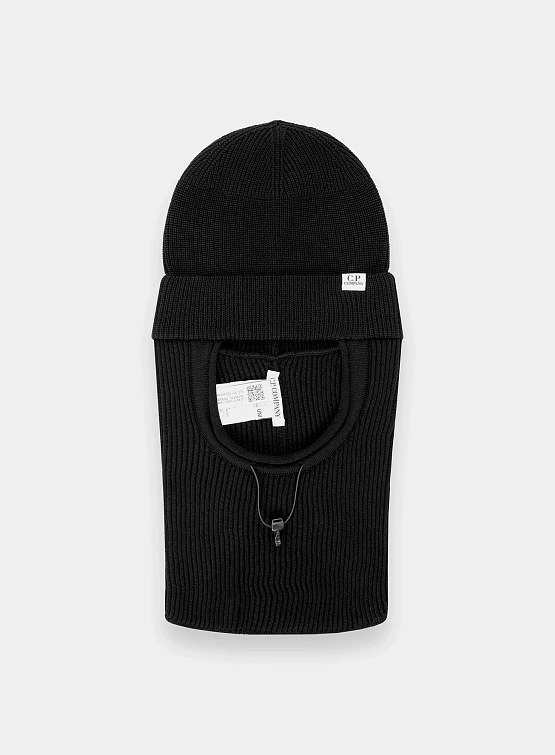 Балаклава C.P. Company Re-Wool Beanie Black