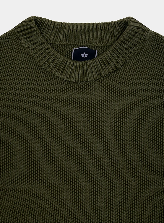 Свитер MAHARISHI 1462 Maharishi Knitted Crew Olive