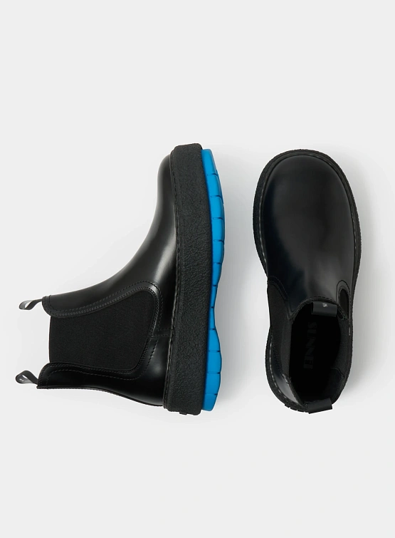 Челси Sunnei Cemento Chelsea Boot Black Blue