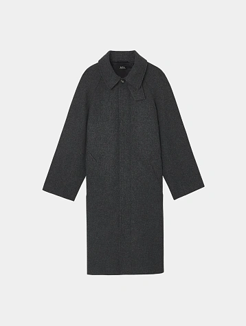 Пальто A.P.C. Solid-Colour With Raglan Sleeves Anthracite