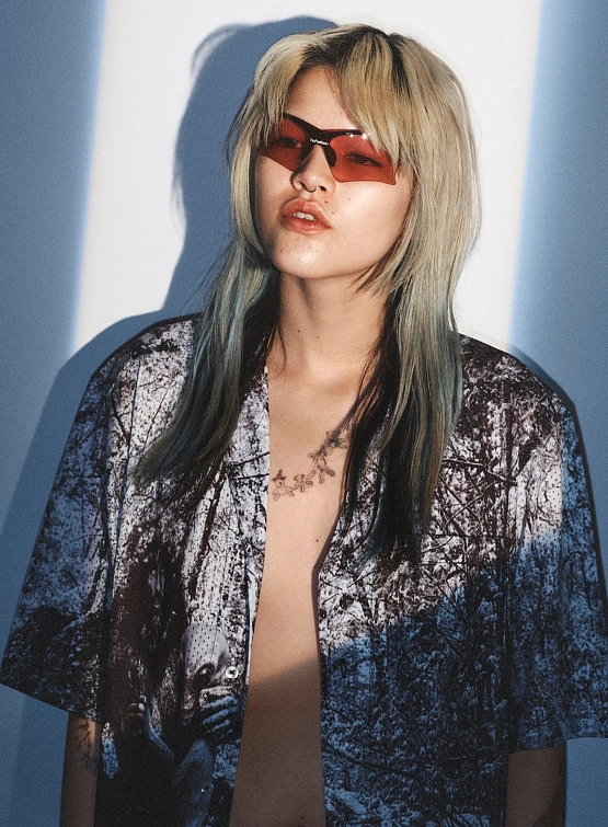 Очки NO PROBLEMO x LE SPECS Pluto Tobacco/Pink Tint