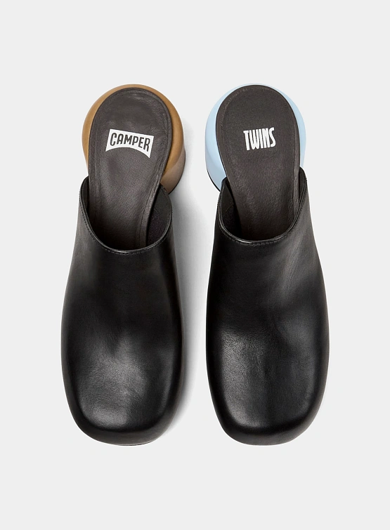 Женские мюли Camper Twins Leather Black