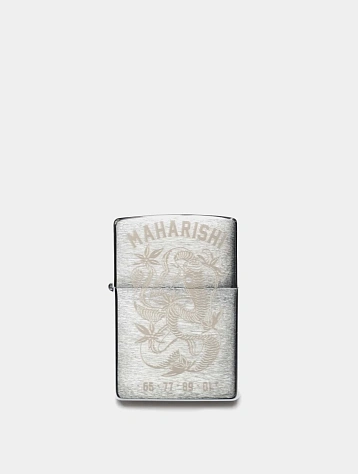 Зажигалка MAHARISHI 1542 Year Of The Snake Zippo Silver