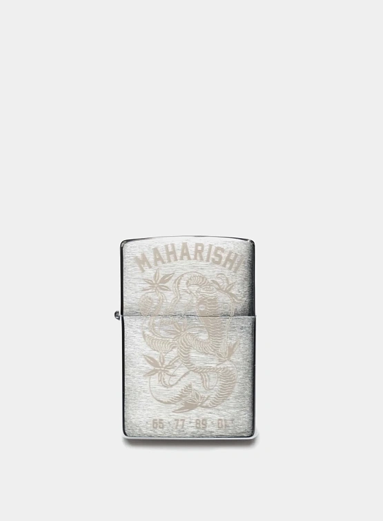 Зажигалка MAHARISHI 1542 Year Of The Snake Zippo Silver