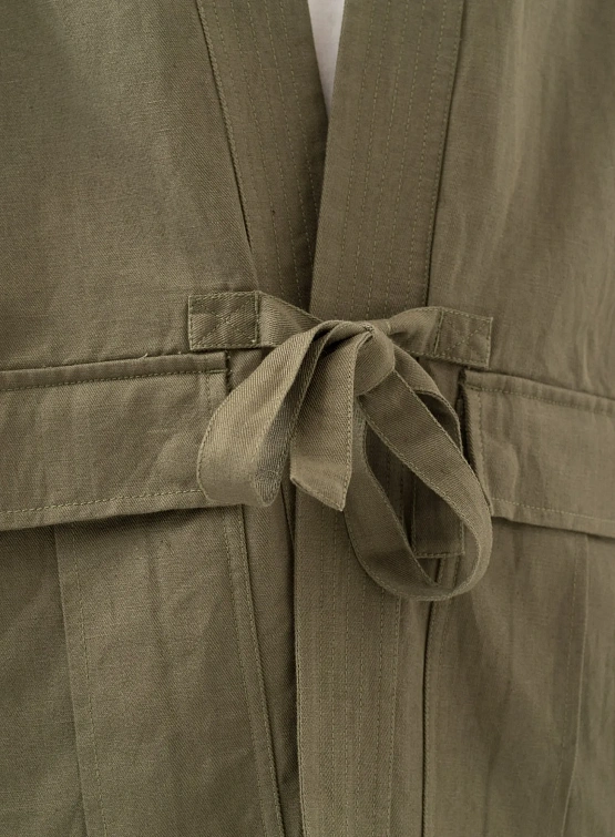 Кимоно MAHARISHI 6028 Hemp Cargo Hanten Olive