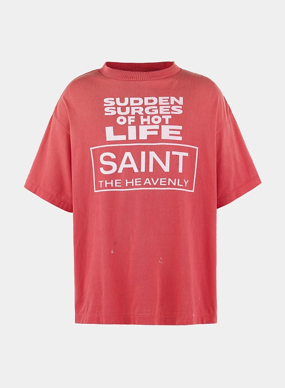 Футболка SAINT MXXXXXX SS Tee Erupting Pink Red