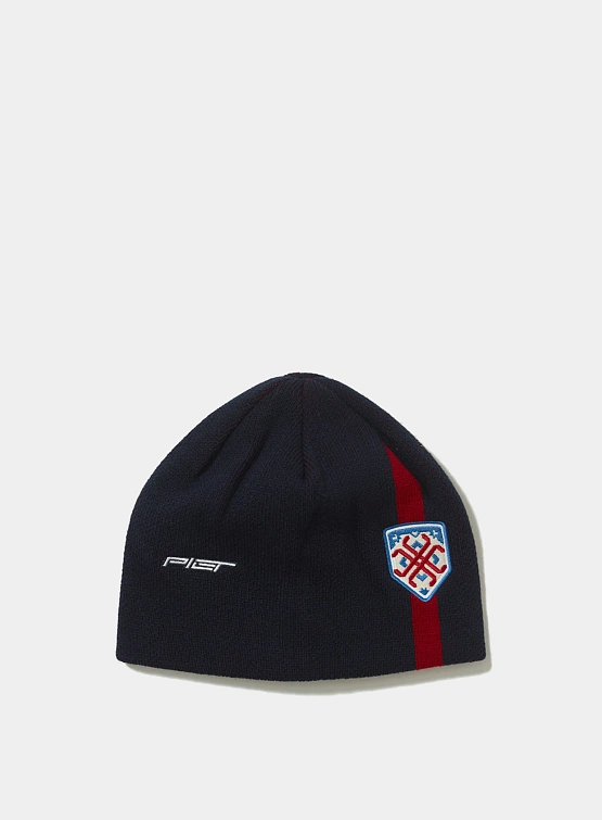 Шапка PIET Emblem Beanie Blue