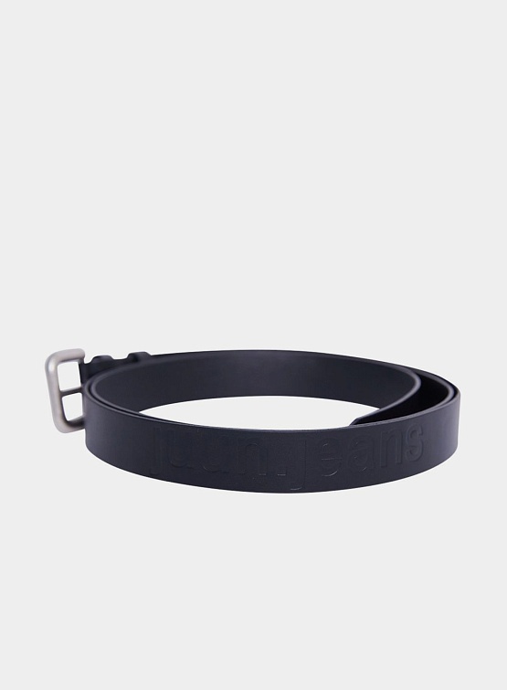 Женский ремень JUUN.J Logo Leather Belt Black