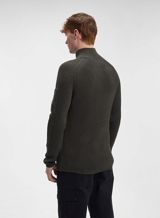 Кардиган C.P. Company Re-Wool Olive Night