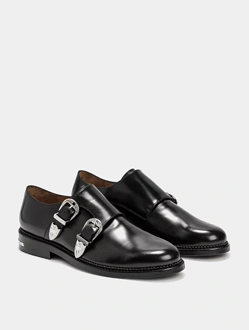 Дерби TOGA Double Monk Strap Polido Black