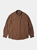 Рубашка FrizmWORKS Silky Linen Relaxed Shirt Brown