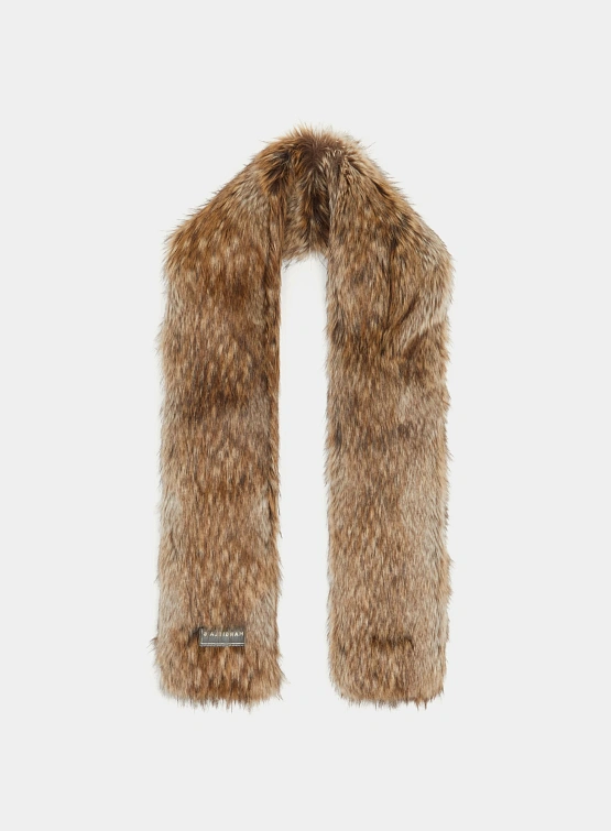 Шарф MM6 Maison Margiela Faux Fur Beige