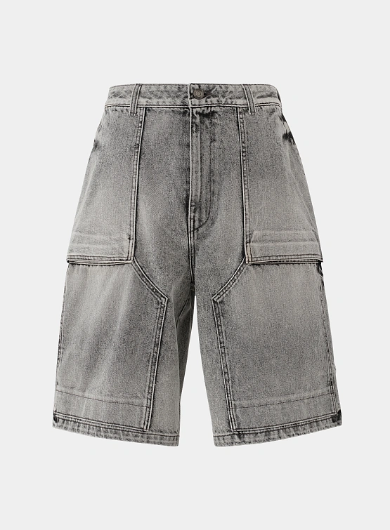 Шорты JUUN.J Denim Washed Shorts Grey