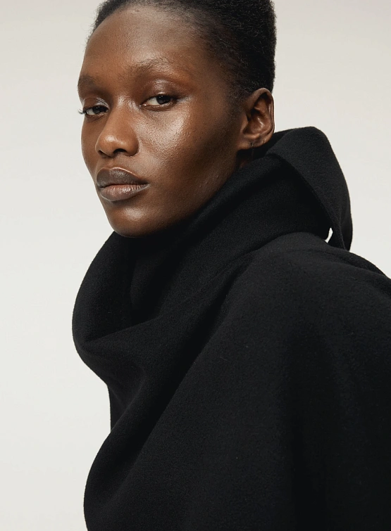 Женское полупальто Recto Handmade Muffler Black