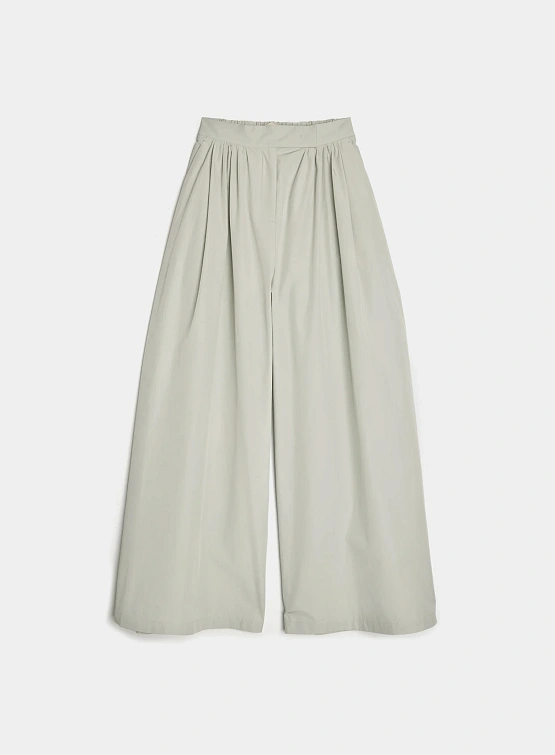 Женские брюки AMOMENTO Shirring Banding Pants Light Grey