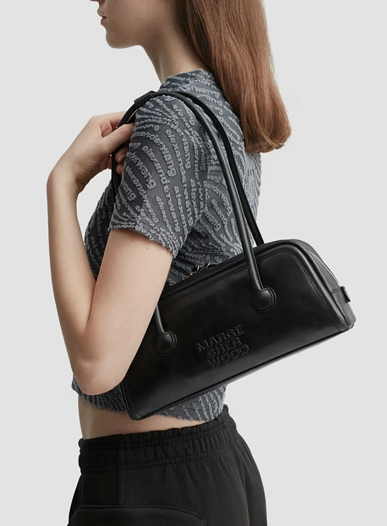 Женская сумка MARGESHERWOOD Soft Baguette Black Pull-Up