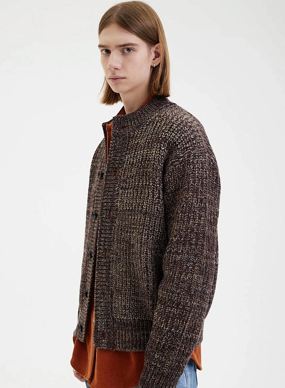 Кардиган AFTER PRAY Terre Intarsia Knit Brown