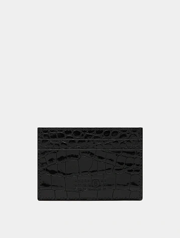 Кардходлер MM6 Maison Margiela Numeric Textured Black