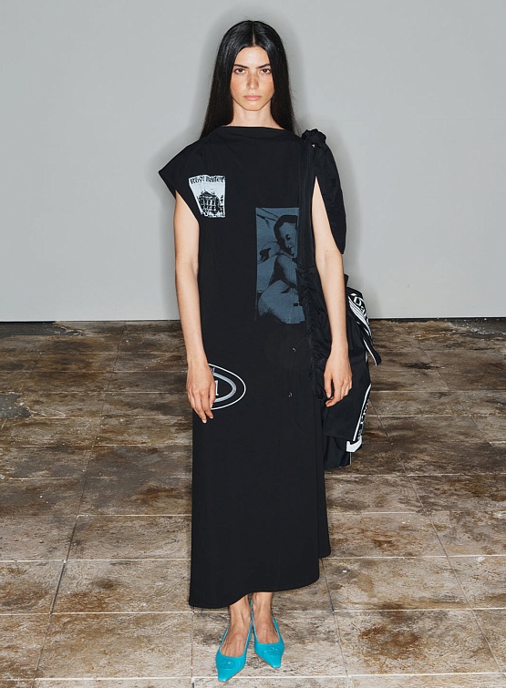 Женское платье Open YY Collage Printed Dress Black