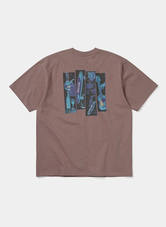 Футболка thisisneverthat 4 Panels Tee Dusty Pink